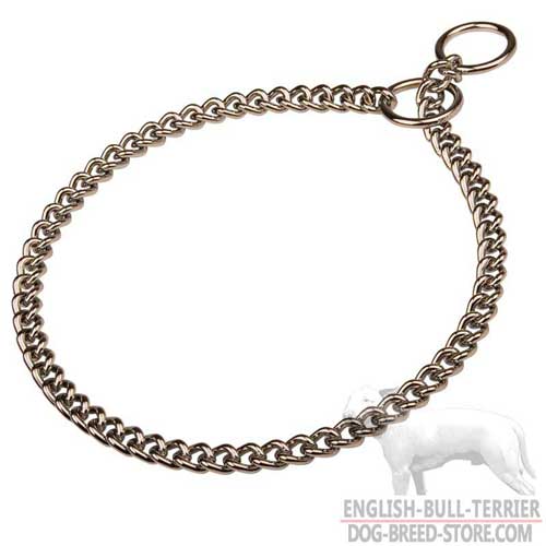 Bull Terrier Choke Collar with Strong O-Rings