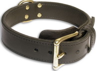 Bull Terrier 2 ply Leather Dogg Collar - C33NH(no handle) Bull Terrier 2 ply Leather Dogg Collar - C33NH(no handle)