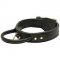 Training Leather Bull Terrier Collar With Reliable Handle