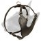 Heavy Duty Adjustable Leather Bull Terrier Harness for Training