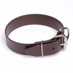 Extra Wide Brown Biothane English Bull Terrier Collar
