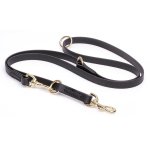 Multipurpose Black Biothane English Bull Terrier Leash for over 7 Different Activities