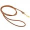 Slim Round Leather Bull Terrier Leash