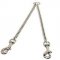 Chrome Plated Bull Terrier Coupler for Walking