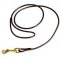 Delicate Leather Bull Terrier Leash With Brass Snap Hook