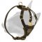 Royal Lightweight Leather Bull Terrier Harness for Walking Puppies