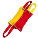 Set of Two French Linen Bull Terrier Bite Tugs for Puppy Training