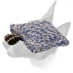 French Linen Pocket-Size Puppy Bite Tug for Training English Bull Terrier