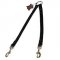 Short Nylon Bull Terrier Leash for Walking 2 Dogs