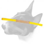 English Bull Terrier Soft Leather Bite Tug with 2 Handles for Training Puppies