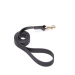 Black Waterproof English Bull Terrier Leash Made of Biothane
