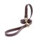 Brown Waterproof English Bull Terrier Leash Made of Biothane