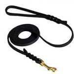 High Quality Soft Show Leather Bull Terrier Leash