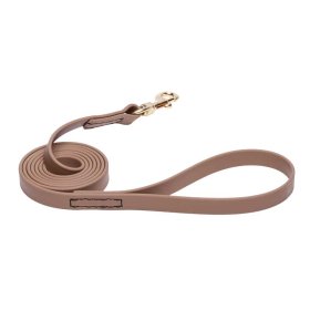 Khaki Waterproof English Bull Terrier Leash Made of Biothane