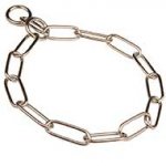 Solid Chrome Plated Bull Terrier Choke Collar For Obedience Training