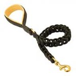 Handmade Anti-Pulling Leather Bull Terrier Leash for Training