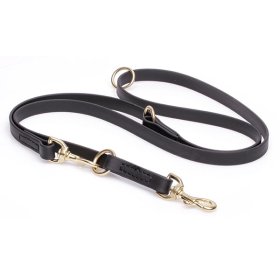 Multipurpose Black Biothane English Bull Terrier Leash for over 7 Different Activities