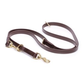 Multipurpose Brown Biothane English Bull Terrier Leash for over 7 Different Activities