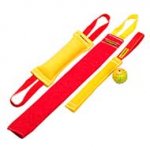 Puppy Training Set of French Linen Bull Terrier Bite Tugs