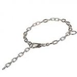 Herm Sprenger Chrome Plated Bull Terrier Fur Saver with Snap Hook