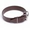 Extra Wide Brown Biothane English Bull Terrier Collar