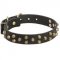 English Bull Terrier Pure Leather Dog Collar with Buckle