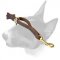 English Bull Terrier Leather Pull Tab Dog Leash