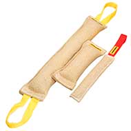 Superb Training Set of Jute Bite Tugs for Bull Terrier