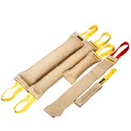 Professional Training Set of Jute Bite Tugs for Bull Terrier