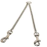 Chrome Plated Bull Terrier Coupler for Walking