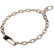 Chrome Plated Steel Bull Terrier Fur Saver with Name Plate