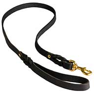 High Quality Leather Bull Terrier Leash for Walking and Training