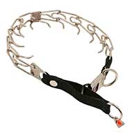 Stainless Steel Bull Terrier Pinch Prong Collar with Quick Release Buckle