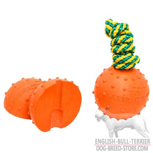  Bull Terrier Ball with Ribbed Surface