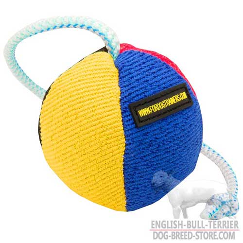 French Linen Bull Terrier Bite Toy with Dog-Friendly Filler