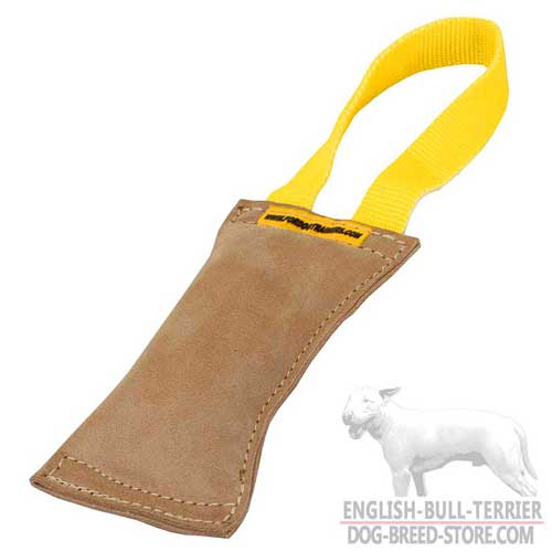Strong Leather Dog Bite Tug for English Bull Terrier Training Sessions