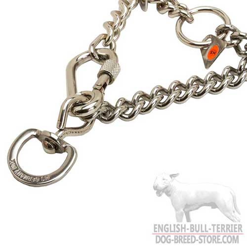 Steel Pinch Collar for English Bull Terrier