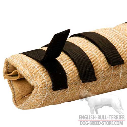 Velcro Closure to Fit Arm Snug on Jute Bull Terrier Bite Sleeve