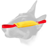 English Bull Terrier French Linen Puppy Bite Tug with 2 Handles English Bull Terrier French Linen Puppy Bite Tug with 2 Handles