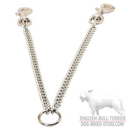 Walking Chrome Plated Bull Terrier Coupler