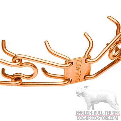 Durable Links on Training Curogan Bull Terrier Pinch Collar