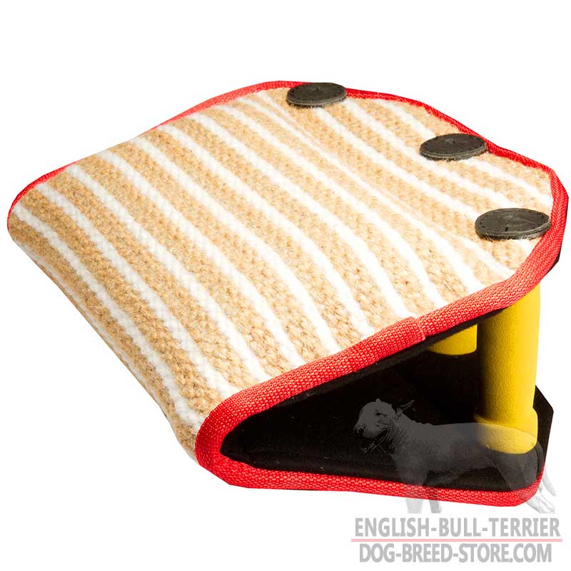 Jute Bull Terrier Bite Builder for Puppy Training - Click Image to Close