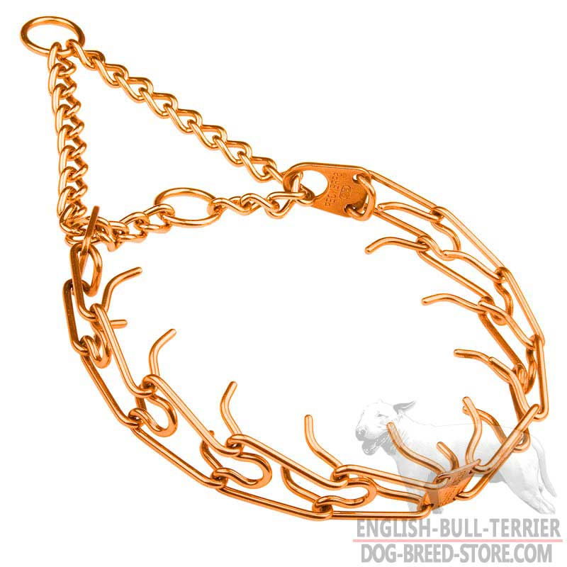 Durable Training Curogan Bull Terrier Prong Collar