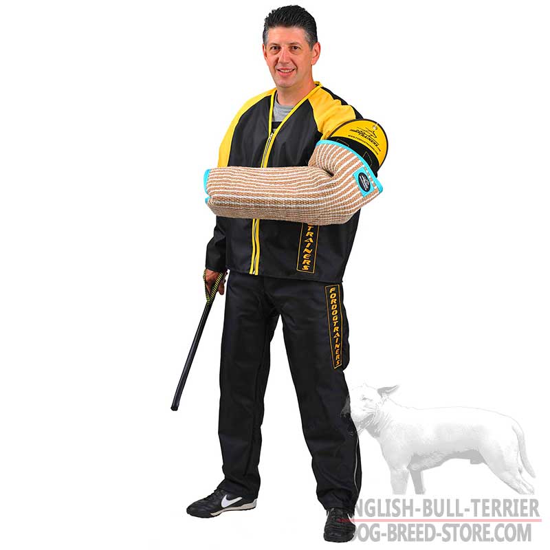 Lightweight Nylon Scratch Suit for Bull Terrier Schutzhund Training