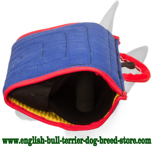 English Bull Terrier French Linen Bite Builder Sleeve for Training
