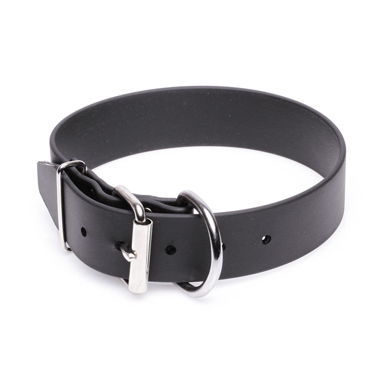 Extra Wide Black Biothane English Bull Terrier Collar