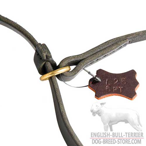 Reliable Brass Ring of Walking Leather Dog Choke Leash Collar