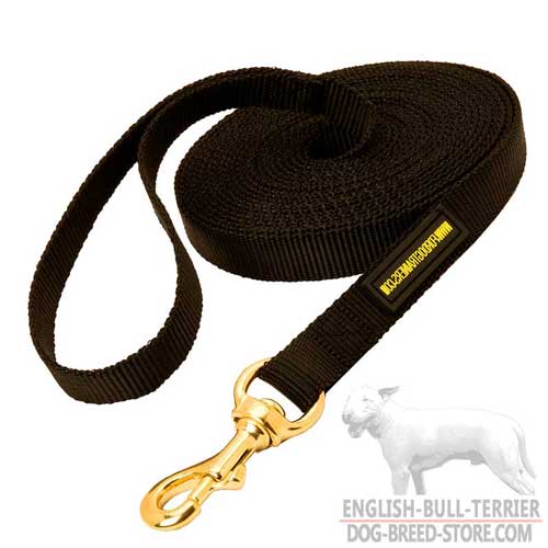 Extra Long Nylon Bull Terrier Leash for Tracking and Training