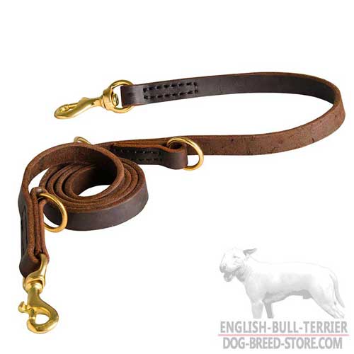 Extra Strong Leather Dog Leash for Effective Training