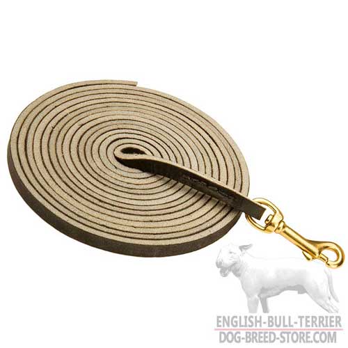 Extra Long Leather Dog Leash For Training, Tracking and Patrolling